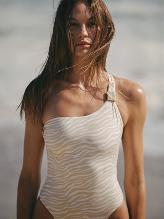 Halle One Piece - Blonde Zebra
