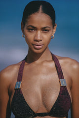 Celine Top - Fudge Jacquard