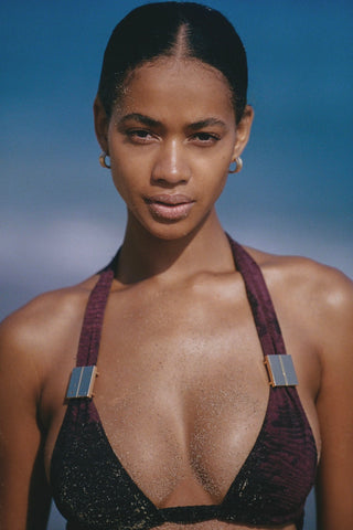 Celine Top - Fudge Jacquard