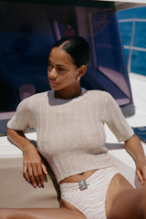 Carli Baby Tee - Champagne