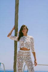 Amelia Shirt - White Lace