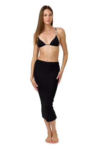 Rose Skirt - Black Jacquard