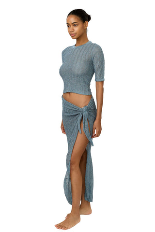 Carli Tee - Steel Blue