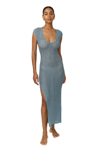 Nell Dress - Steel Blue