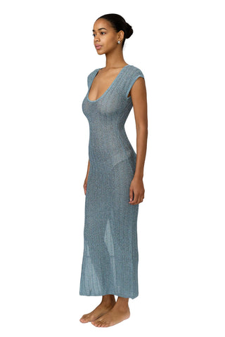 Nell Dress - Steel Blue
