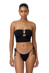 Lily Bandeau - Black Jacquard