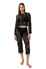 Coco Shirt - Black Lace