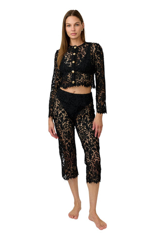 Coco Shirt - Black Lace