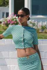 Lisa Swim Cardigan - Catamaran Geo