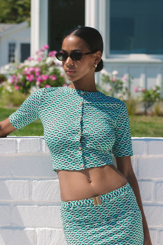 Lisa Swim Cardigan - Catamaran Geo