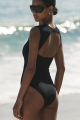 Gina One Piece - Black Jacquard
