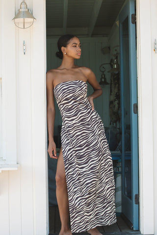 Velma Dress - Fudge Zebra