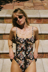 Brooks One Piece - Coffee Paisley