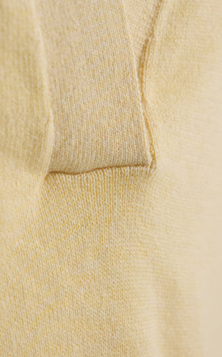 Josie Cotton Cashmere Polo - Butter Yellow